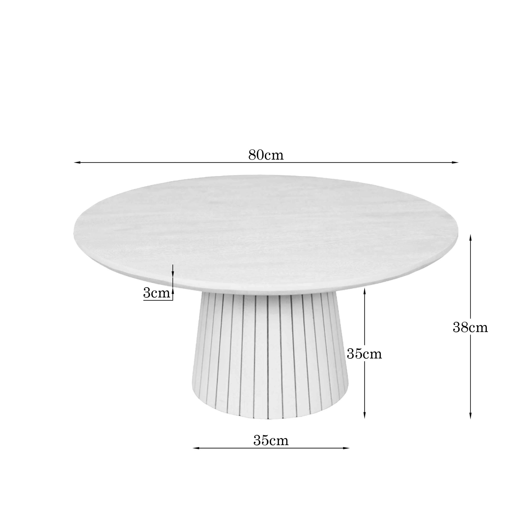 Starfurn Salontafel Solana Zand Mangohout 80 cm