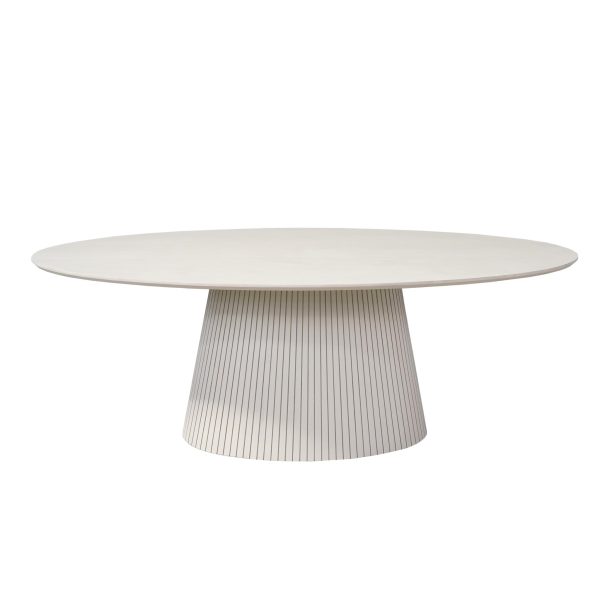 Starfurn Ovale eettafel Solana Zand Mangohout 210 cm