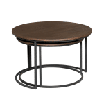 Starfurn Salontafel set Madison Bruin Mangohout 70 cm