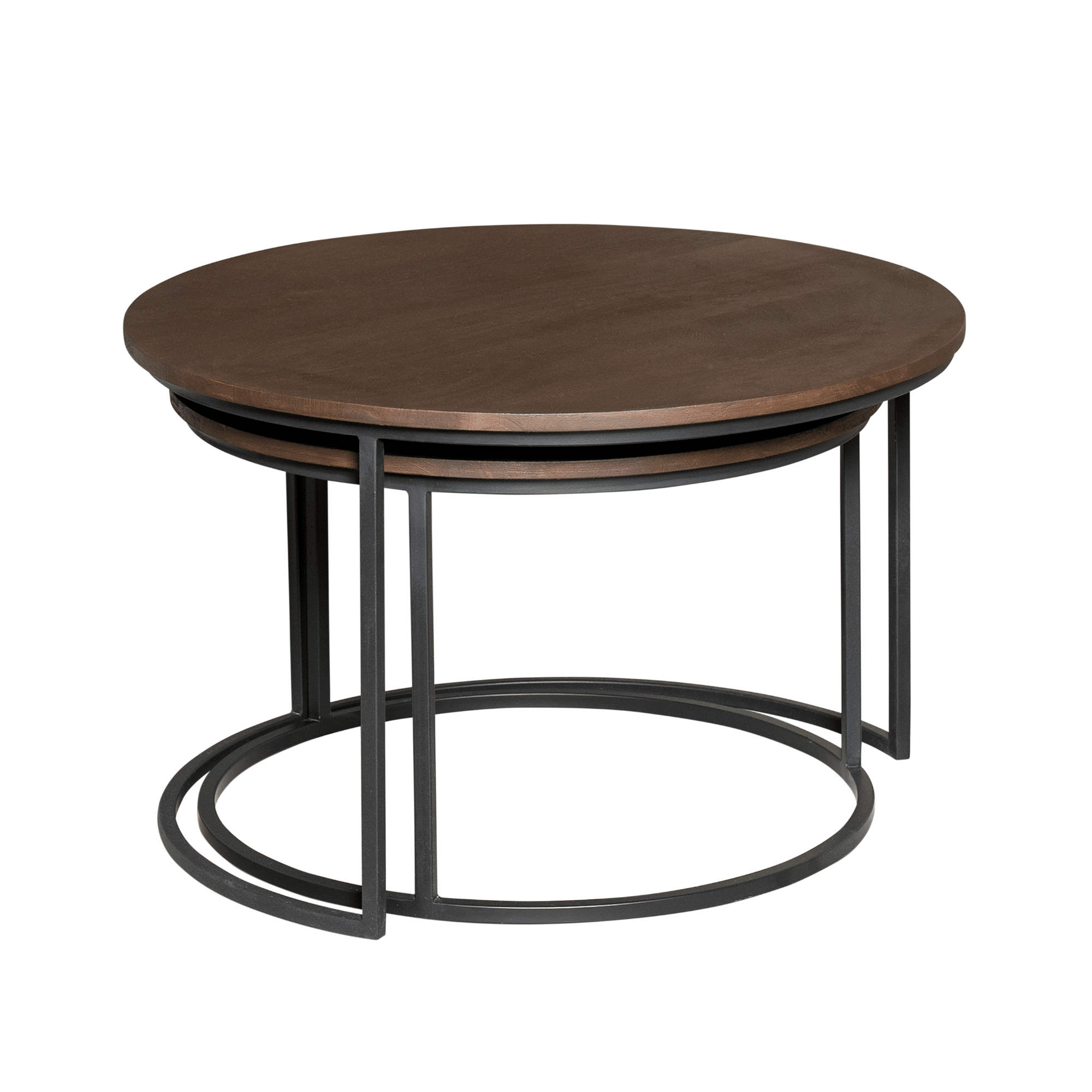 Starfurn Salontafel set Madison Bruin Mangohout 70 cm