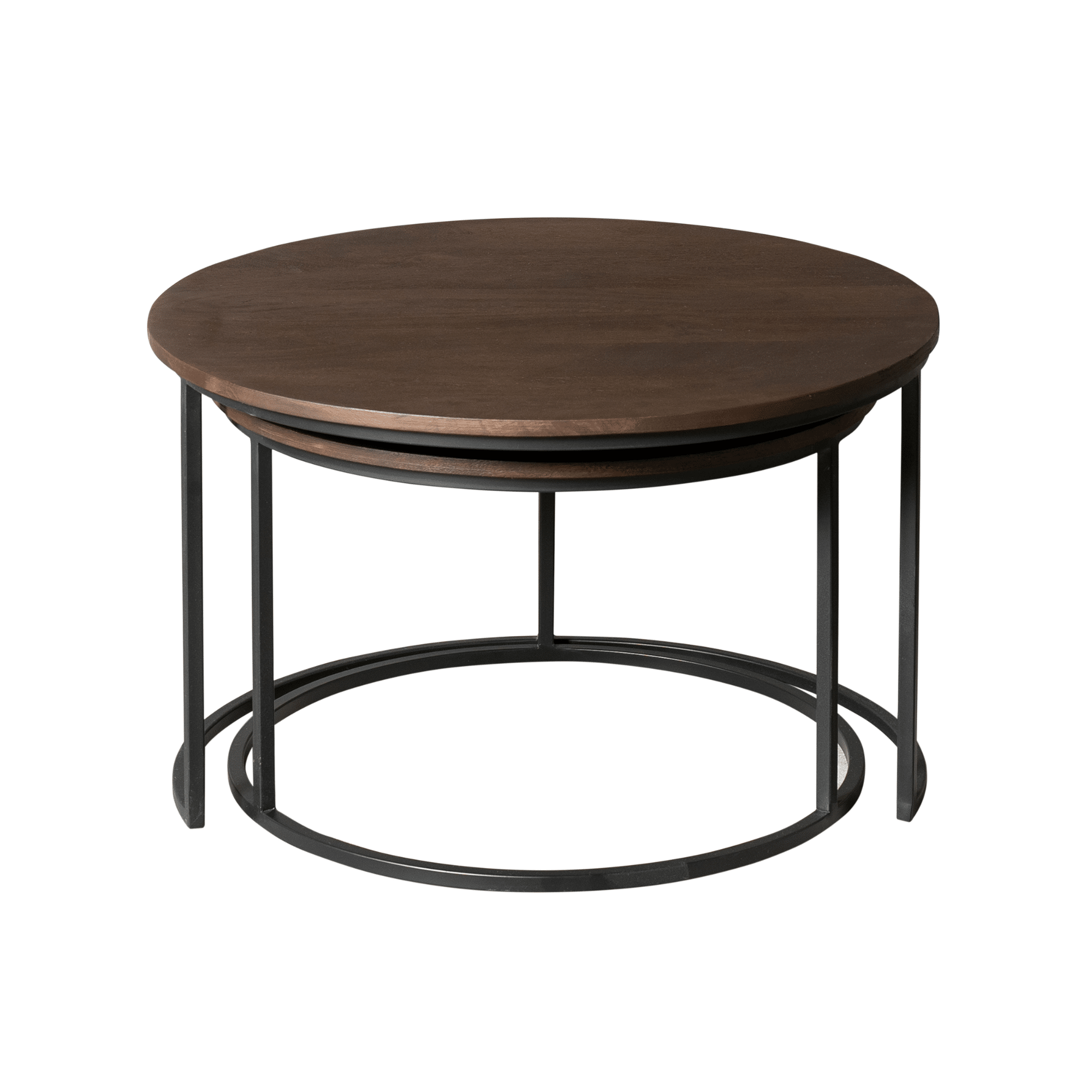 Starfurn Salontafel set Madison Bruin Mangohout 70 cm