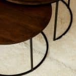 Starfurn Salontafel set Madison Bruin Mangohout 70 cm