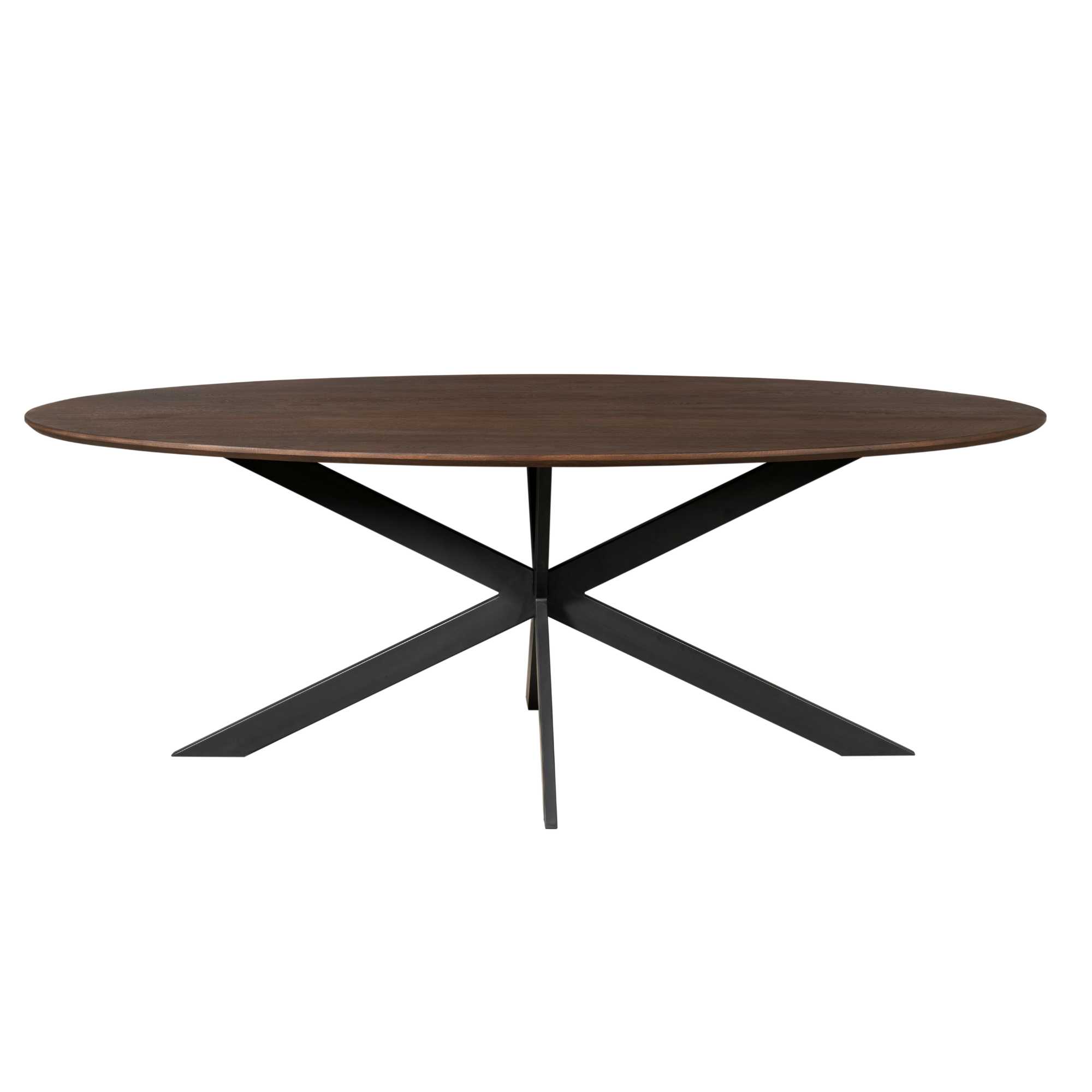 Starfurn Ovale eettafel Ferris Bruin Eikenhout 210 cm