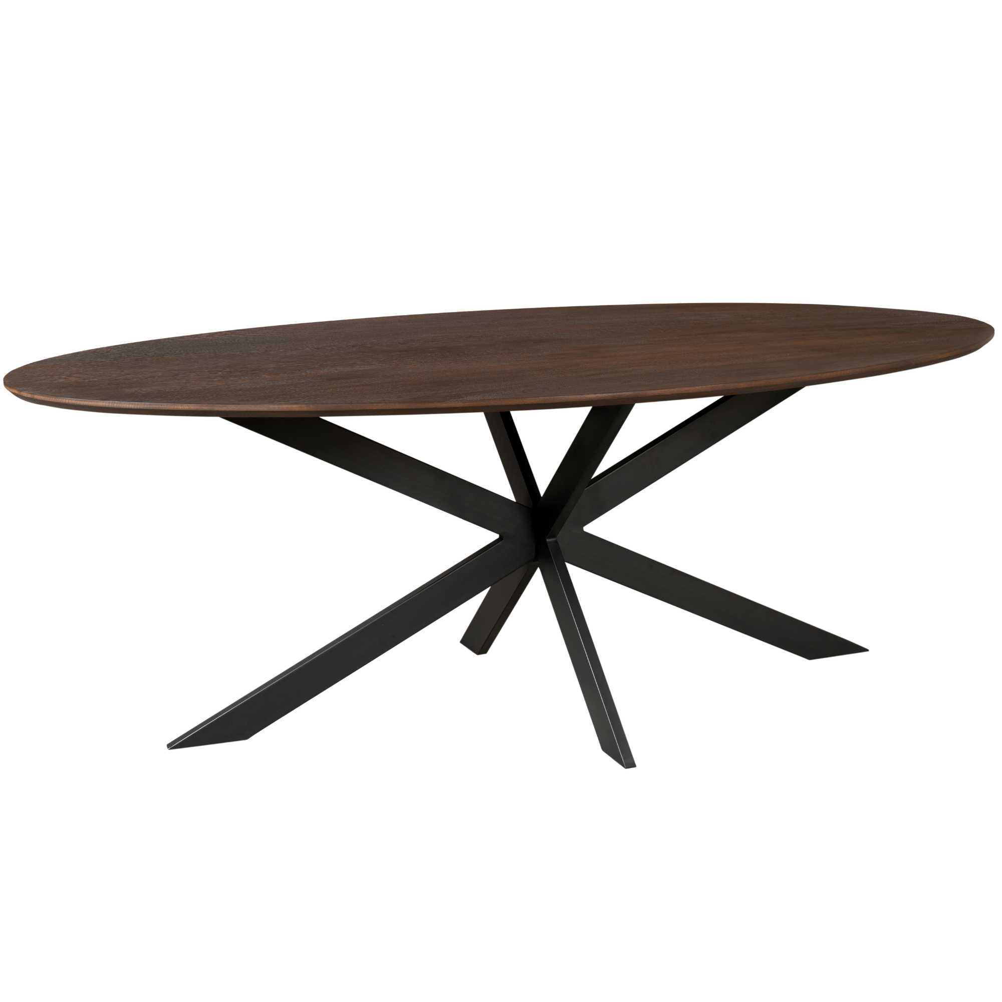 Starfurn Ovale eettafel Ferris Bruin Eikenhout 210 cm