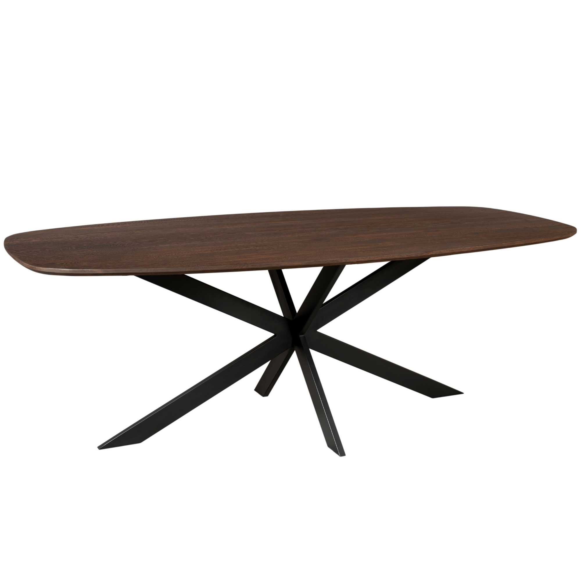 Starfurn Deens ovale eettafel Ferris Bruin Eikenhout 240 cm