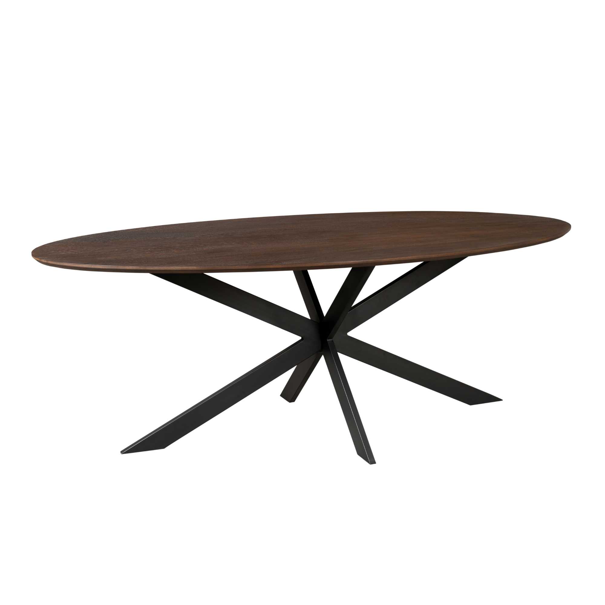 Starfurn Ovale eettafel Ferris Bruin Eikenhout 180 cm
