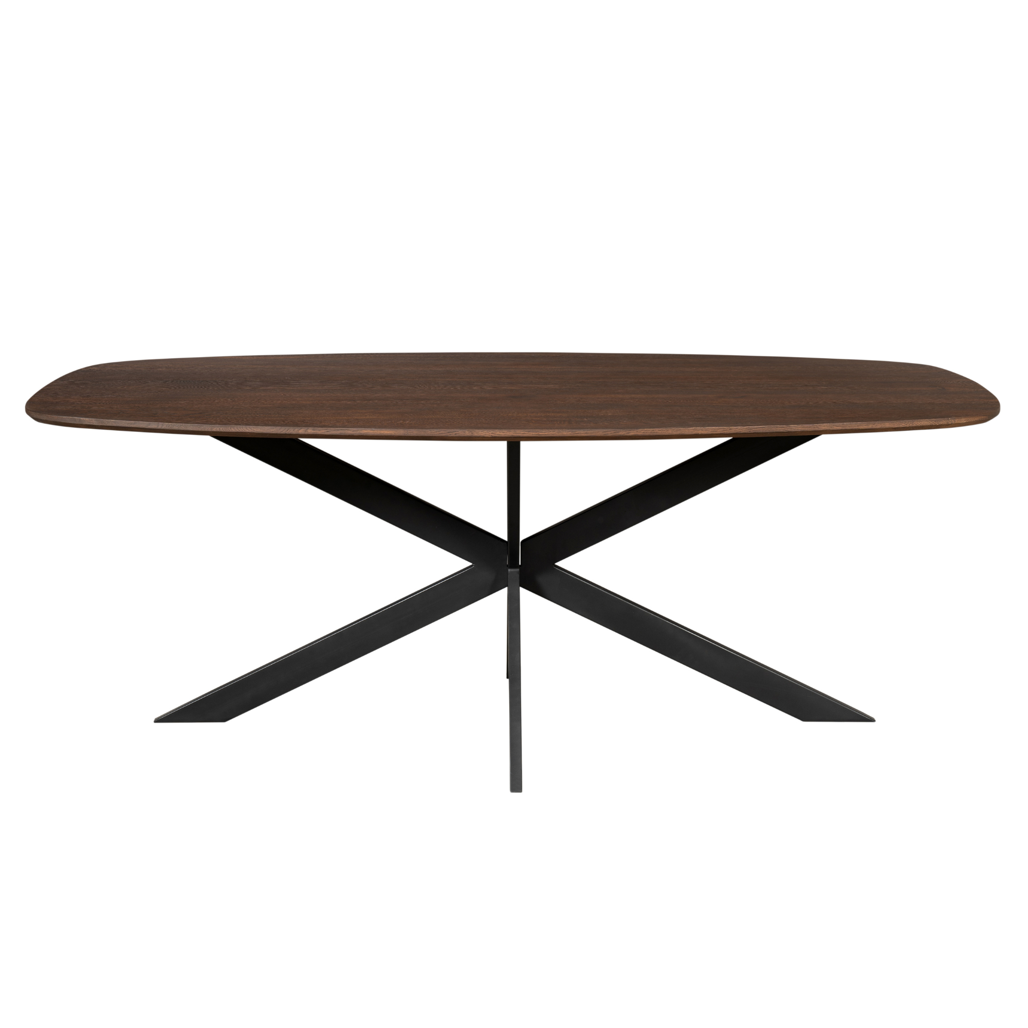Starfurn Deens ovale eettafel Ferris Bruin Eikenhout 280 cm