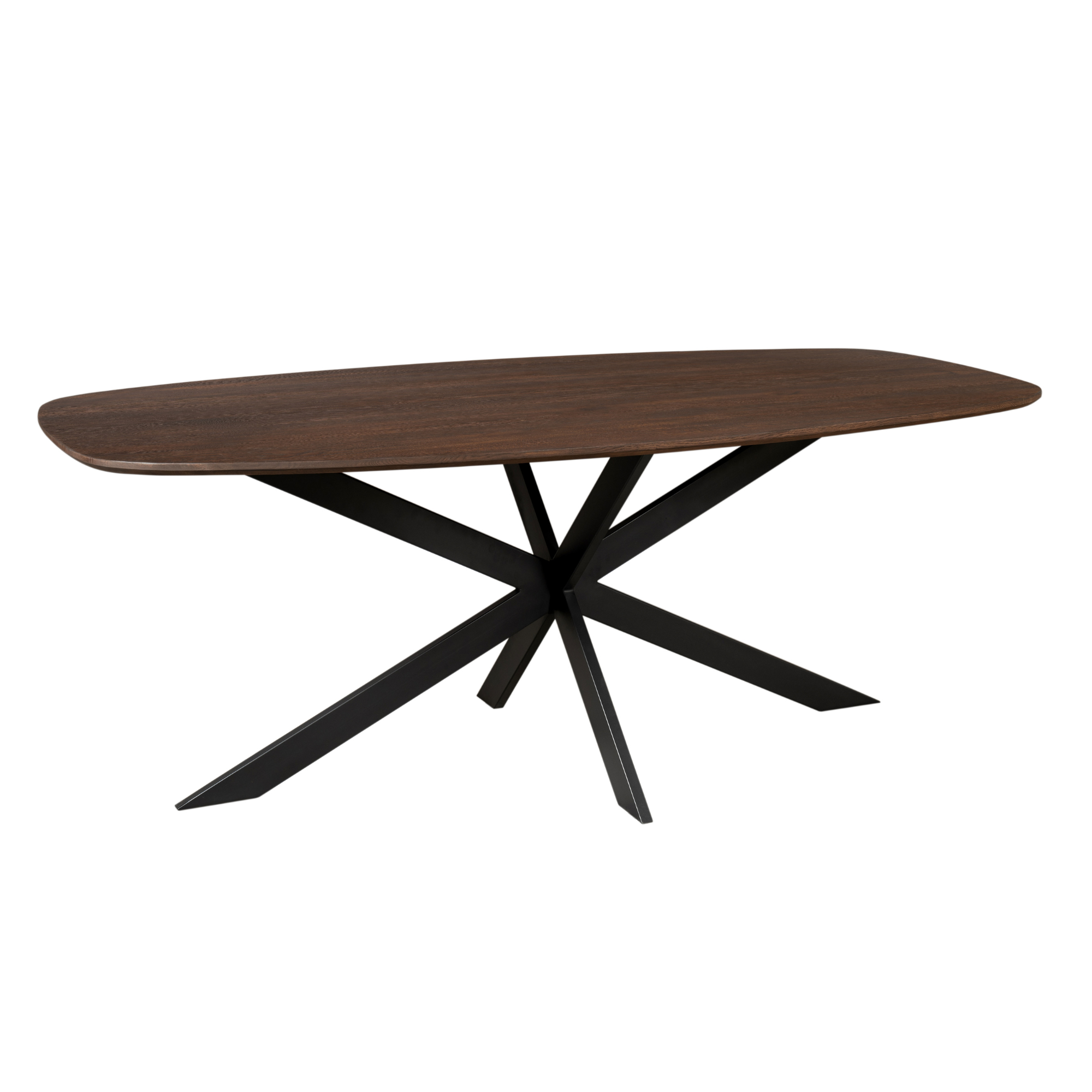 Starfurn Deens ovale eettafel Ferris Bruin Eikenhout 280 cm