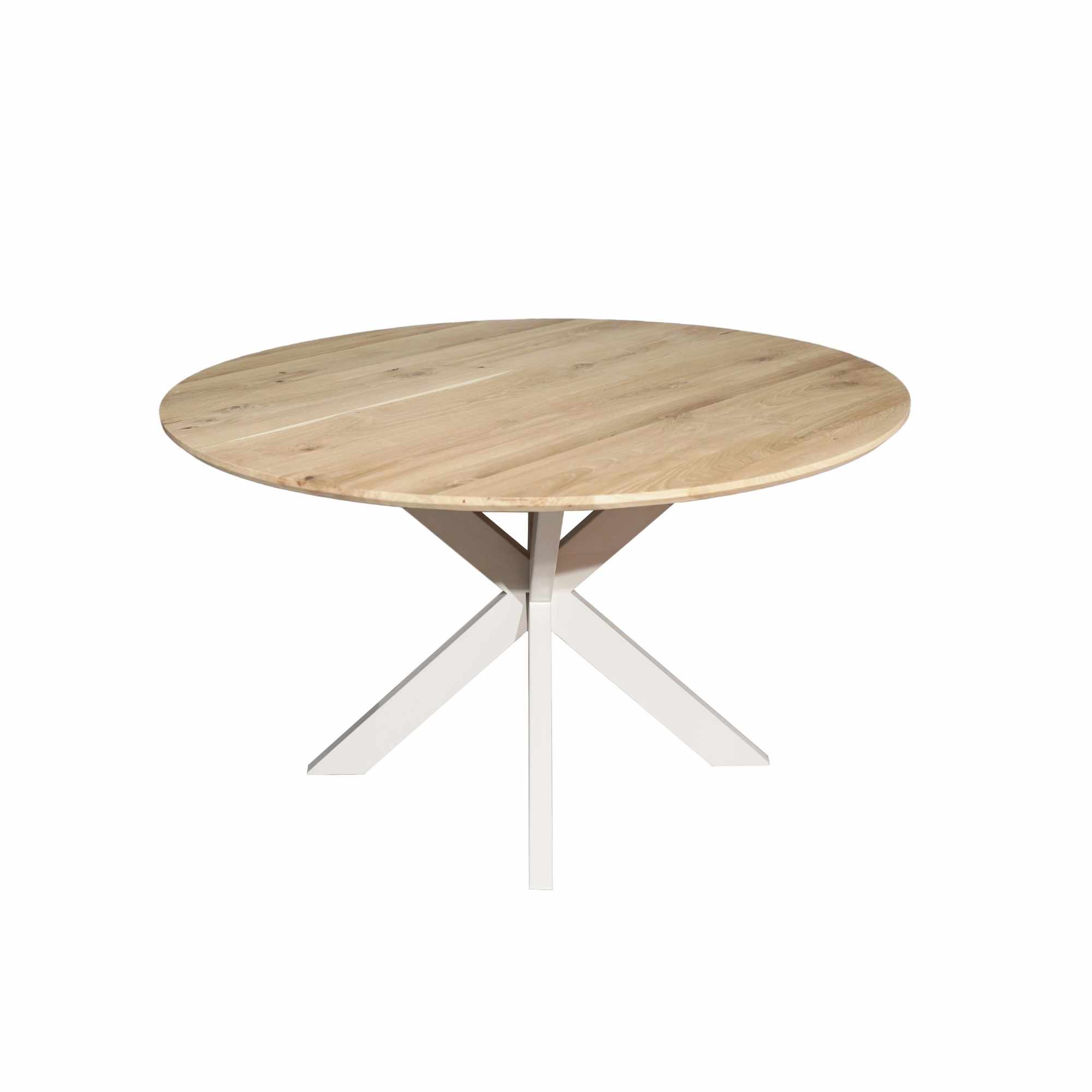 Starfurn Ronde eettafel Ferris Naturel Poot Zand Eikenhout 130 cm