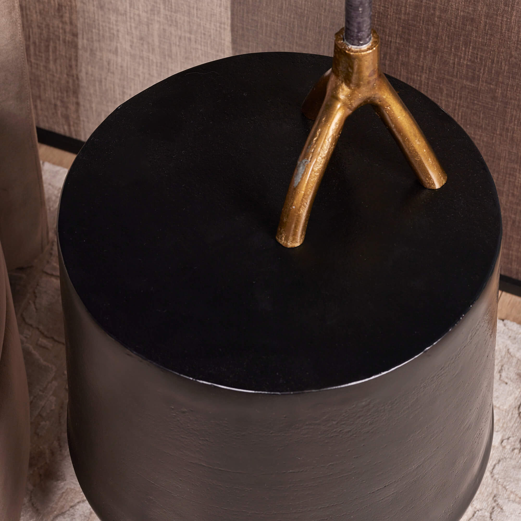 Starfurn Bijzettafel Kacy Zwart Aluminium 36 cm