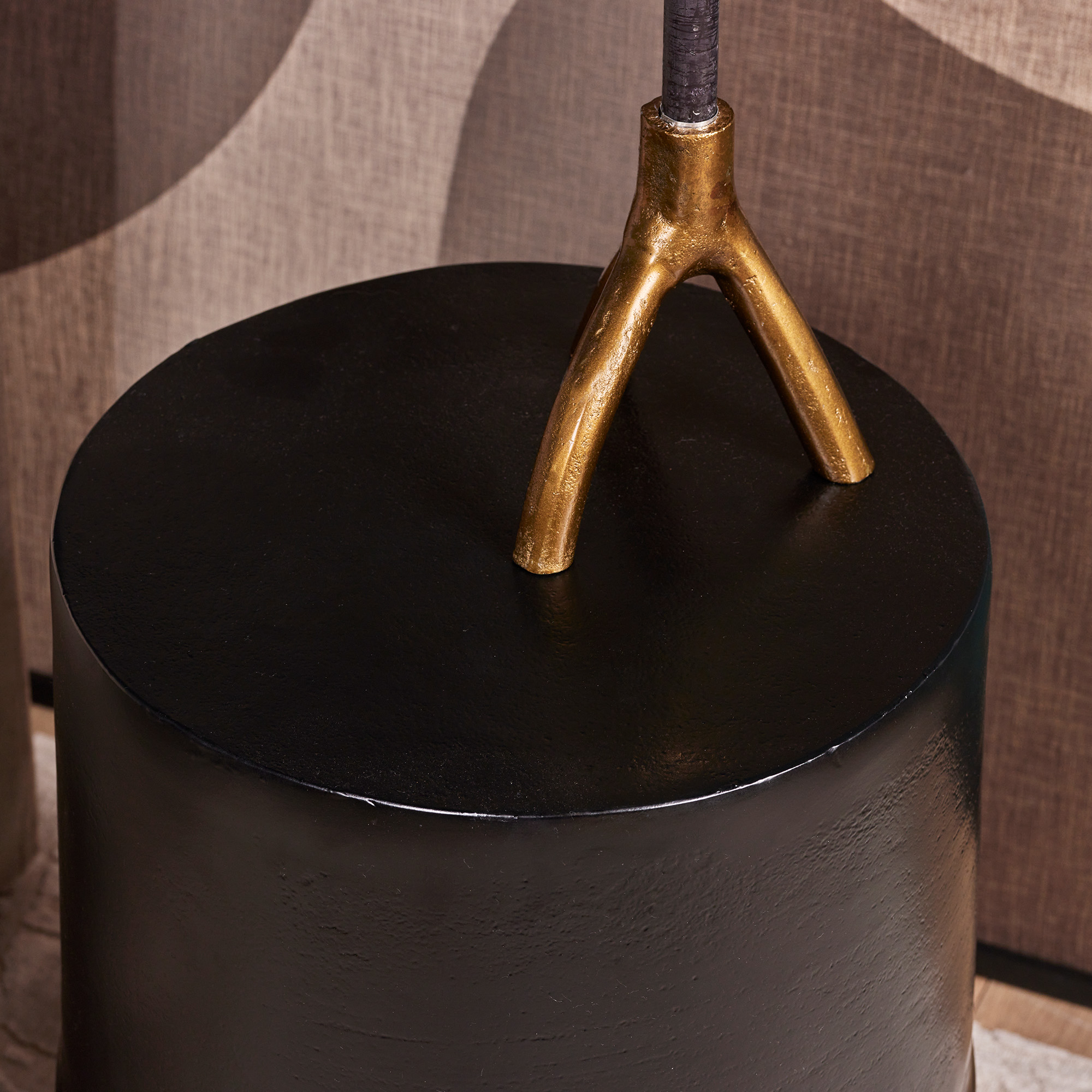 Starfurn Bijzettafel Kacy Zwart Aluminium 36 cm