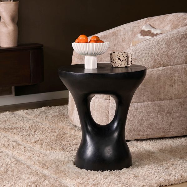 Starfurn Ronde salontafel Amelie Zwart Aluminium 43 cm