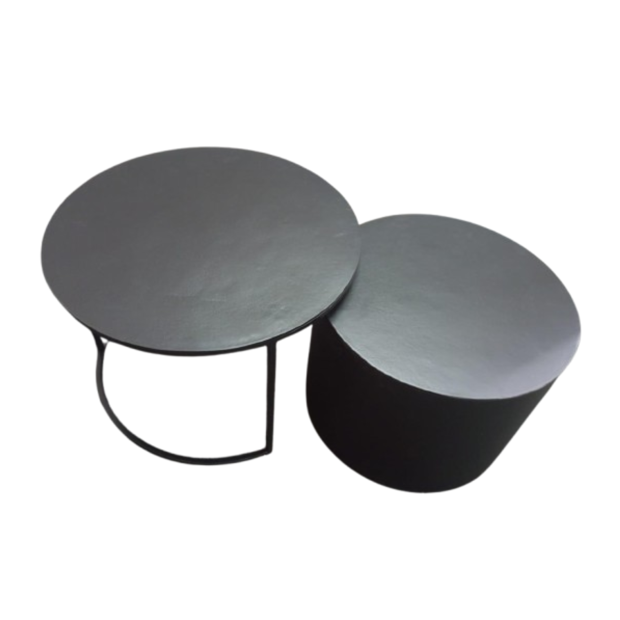 Starfurn Ronde salontafel set Luna Zwart Aluminium 76 cm