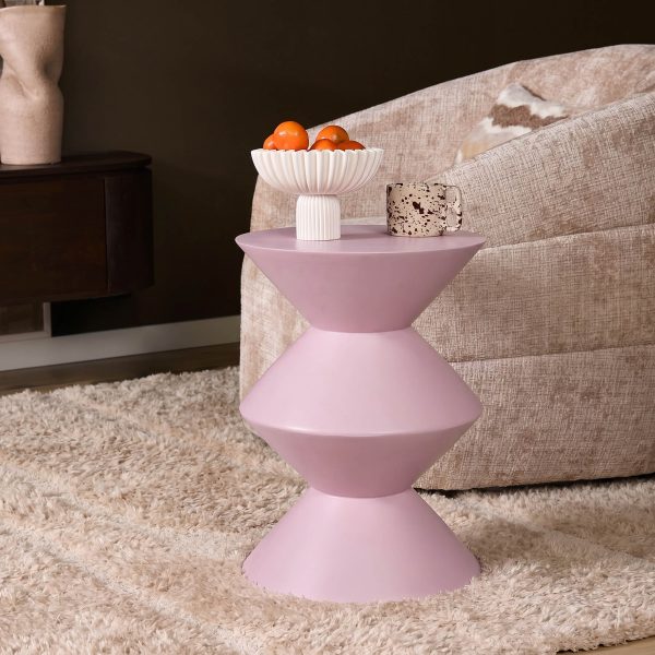 Starfurn Bijzettafel Abel Roze Mangohout 33 cm