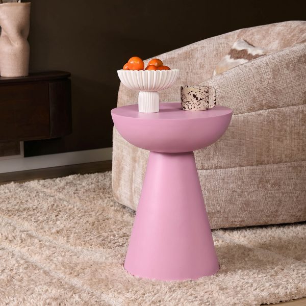 Starfurn Bijzettafel Owen Roze Mangohout 30 cm