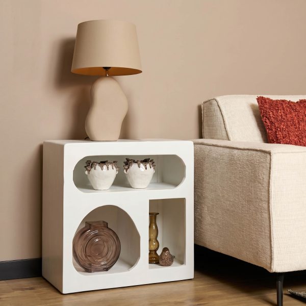 Starfurn Vakkenkast Caya  Wit  Mangohout 60 cm
