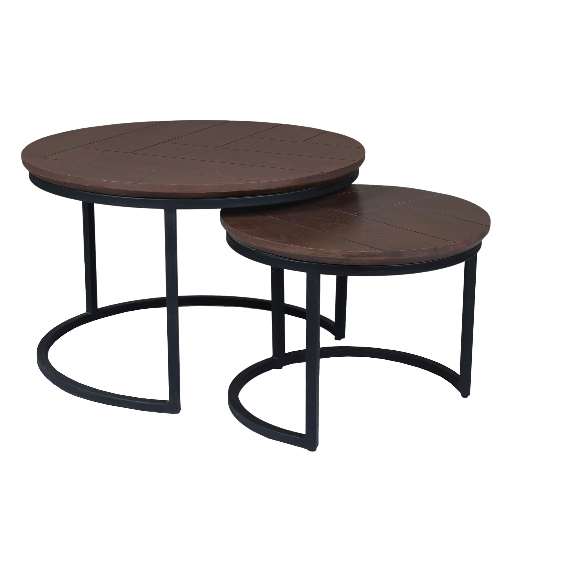 Starfurn Salontafel set Otik Walnoot Eikenhout 70 cm
