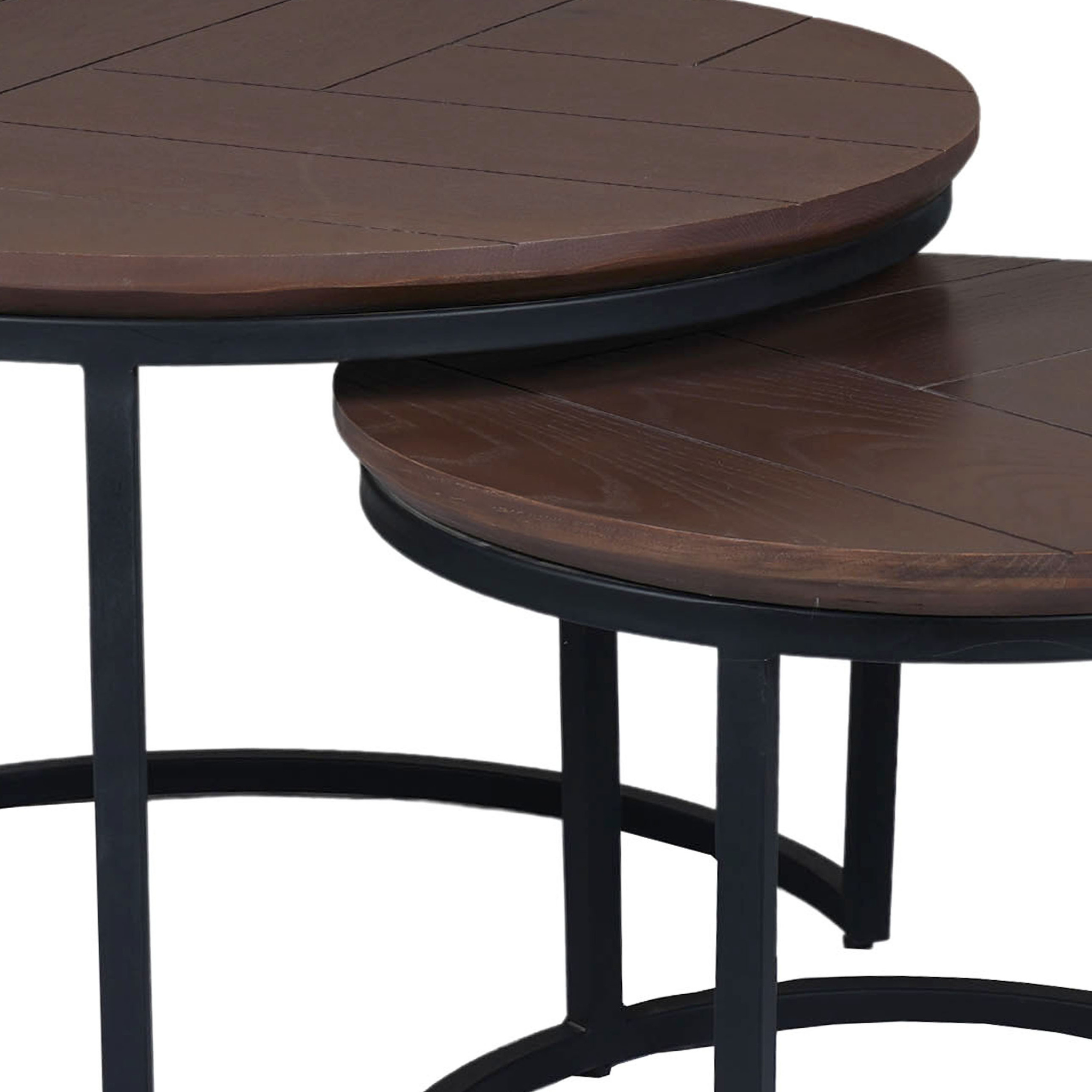 Starfurn Salontafel set Otik Walnoot Eikenhout 70 cm