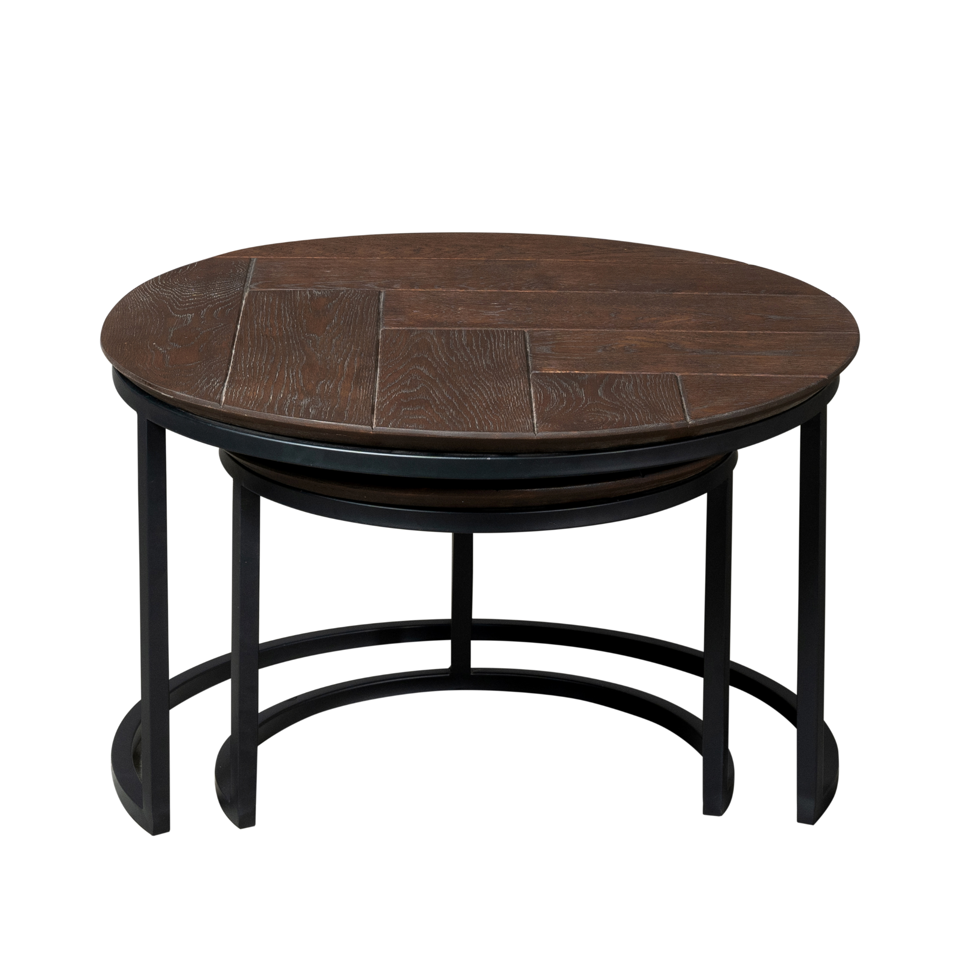 Starfurn Salontafel set Otik Bruin Eikenhout 70 cm