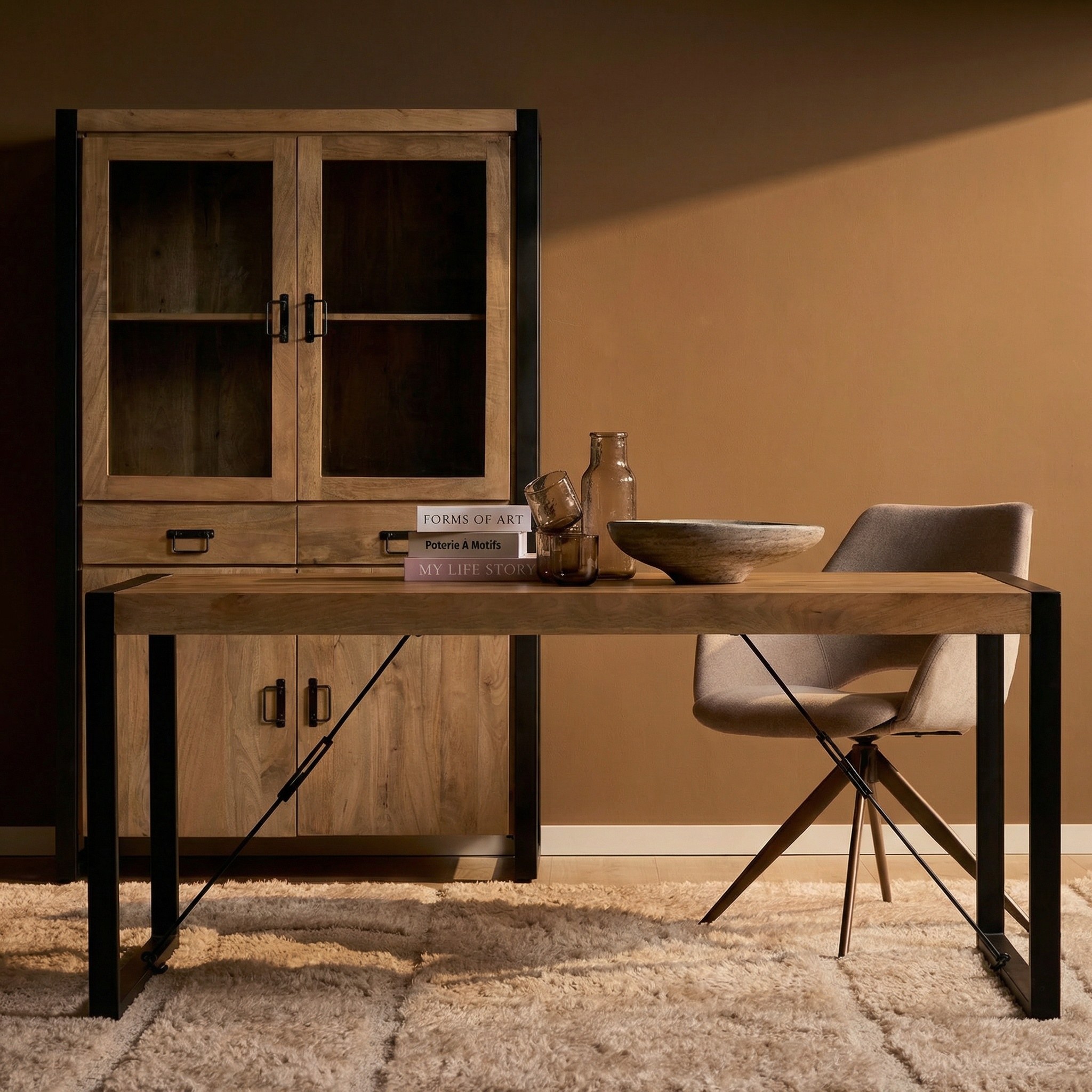 Starfurn Rechthoekige eettafel Britt Naturel Mangohout 160 cm
