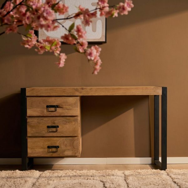 Starfurn Bureau Britt Naturel Mangohout  145 cm