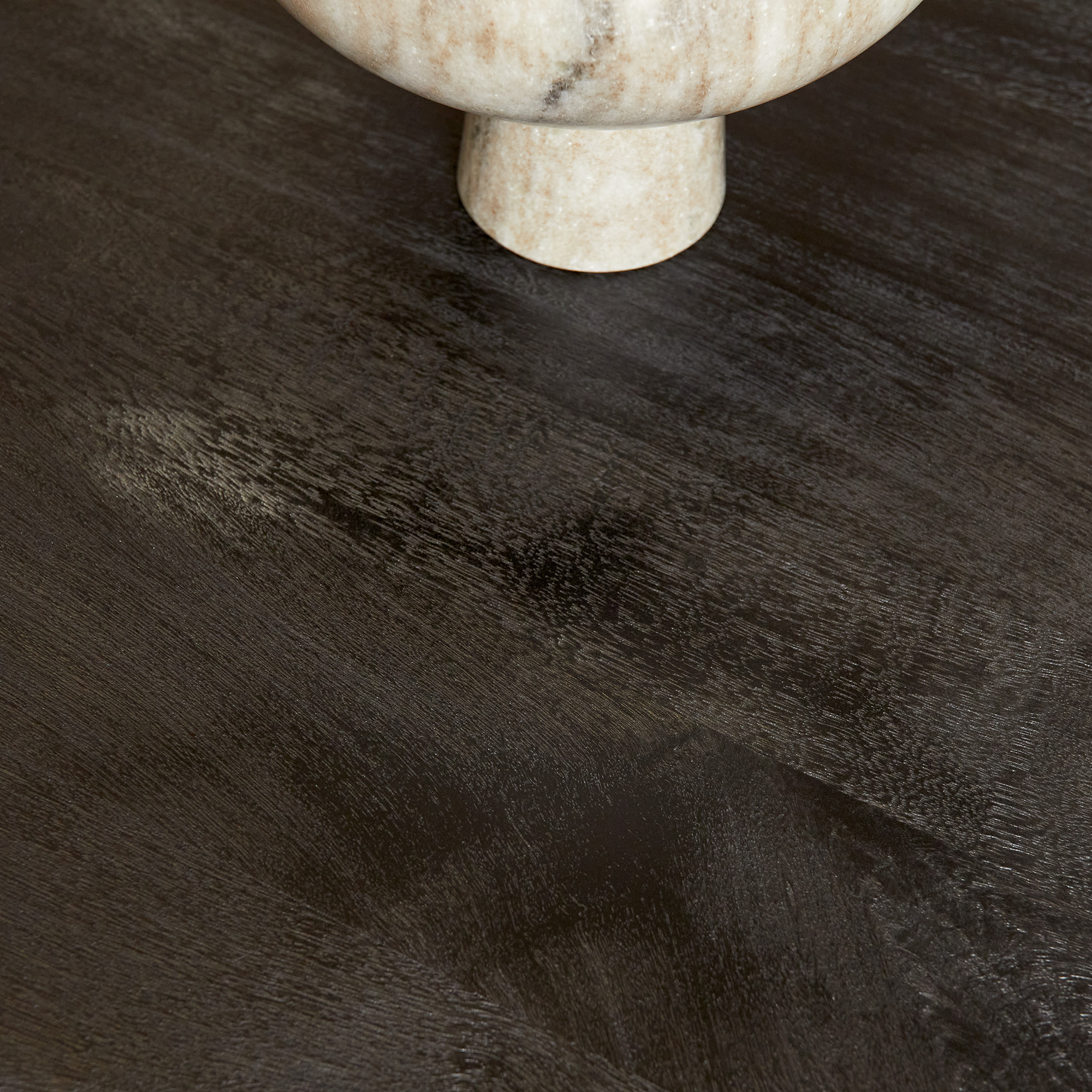 Starfurn Ovale eettafel Denver Zwart Mangohout 160 cm