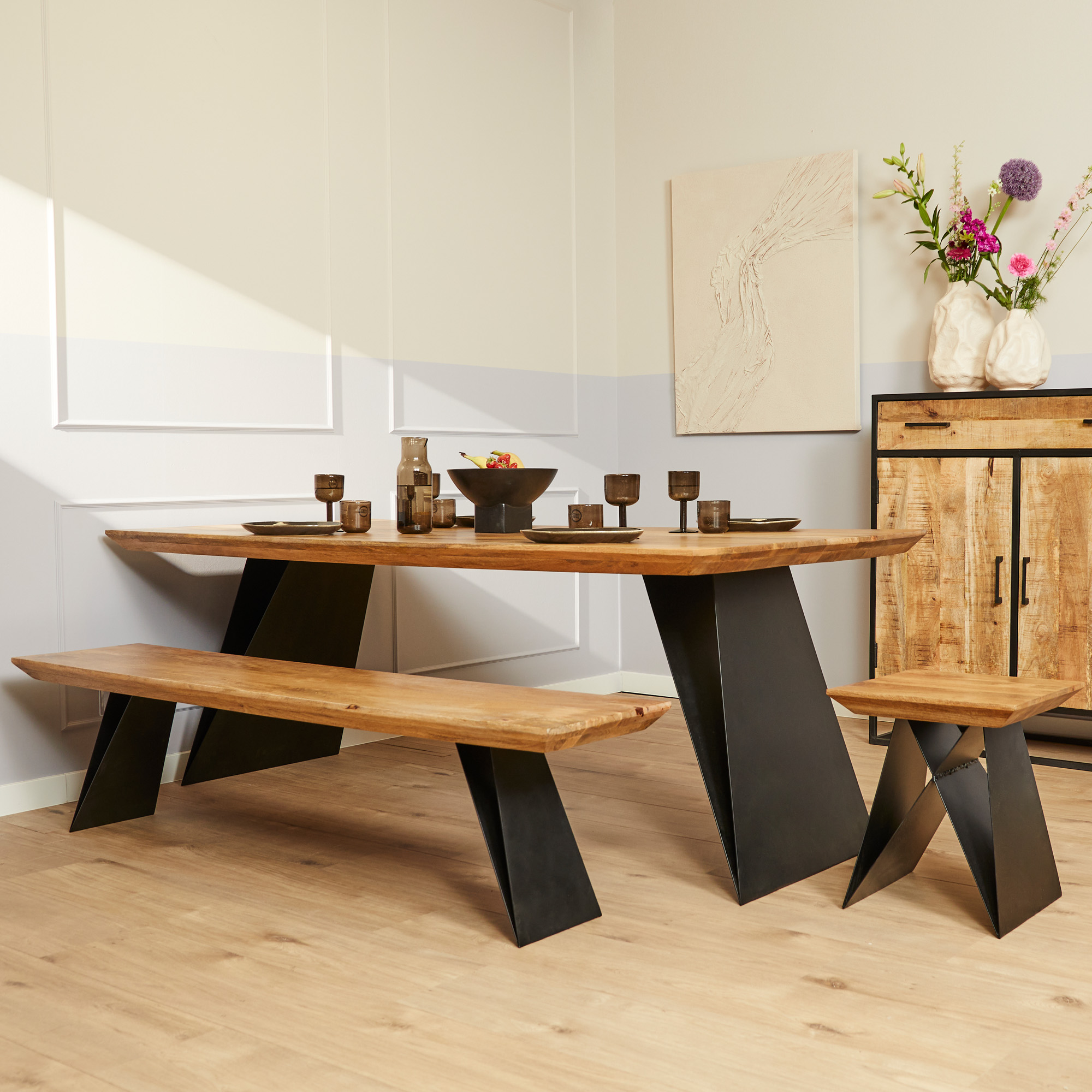 Starfurn Eettafel Extense Naturel Mangohout 240 cm