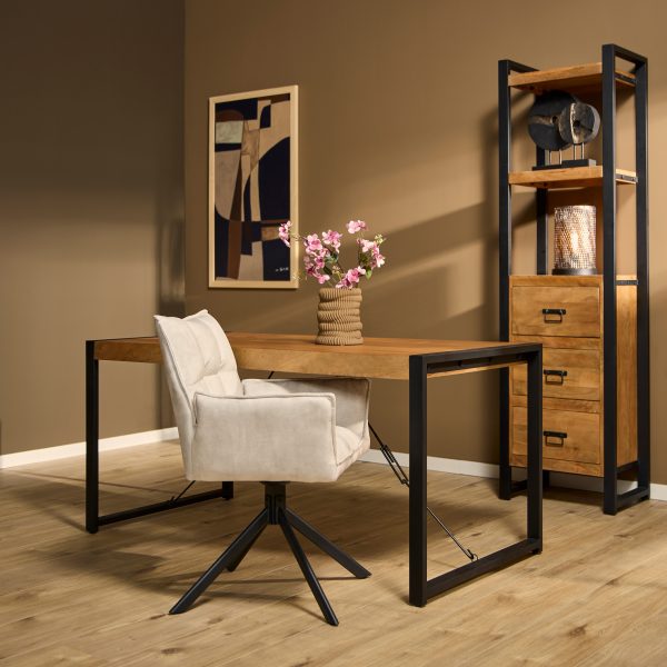 Starfurn Rechthoekige eettafel Boaz Naturel Mangohout 160 cm