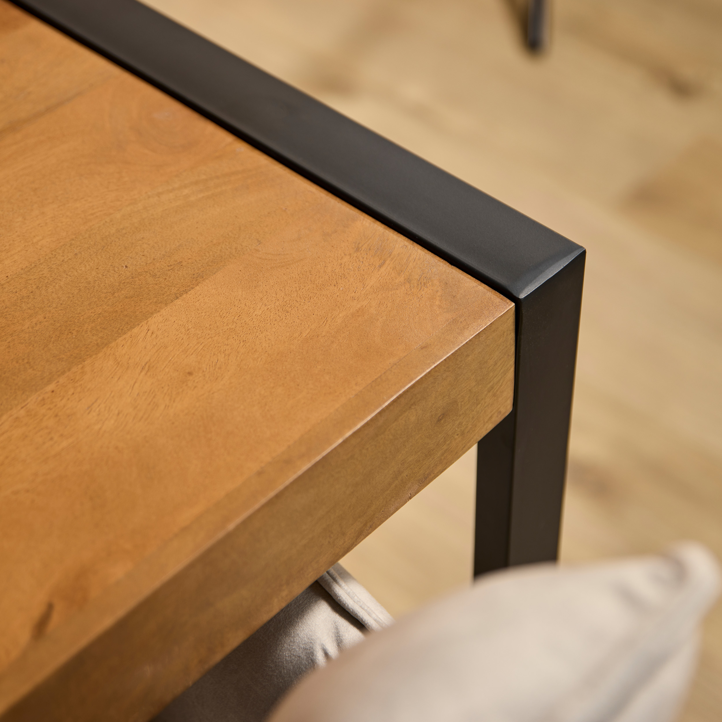 Starfurn Rechthoekige eettafel Boaz Naturel Mangohout 220 cm