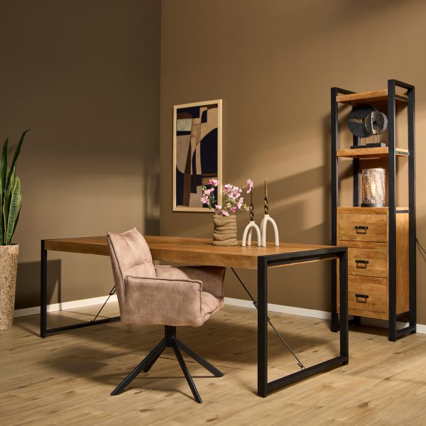 Starfurn Rechthoekige eettafel Boaz Naturel Mangohout 200 cm