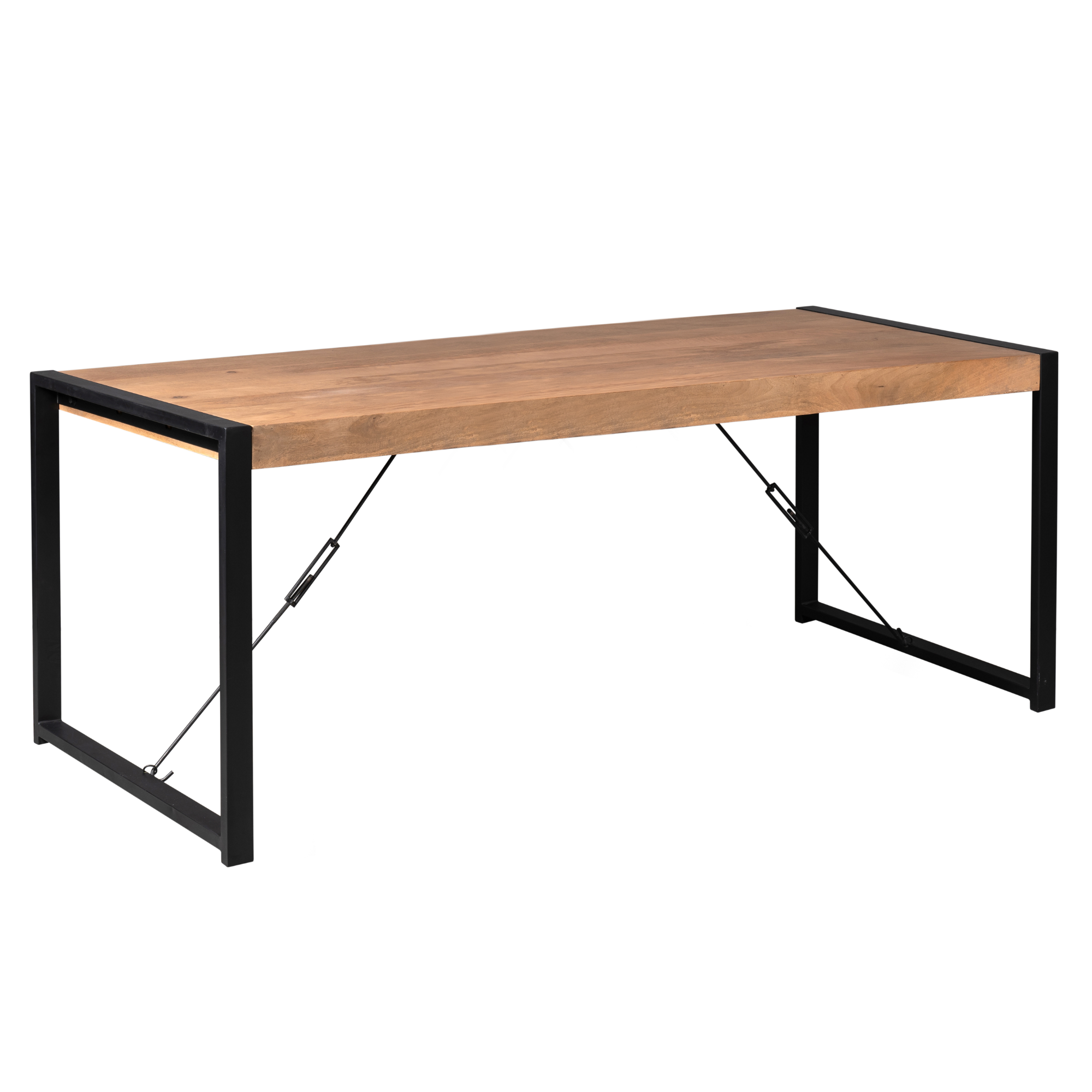 Starfurn Rechthoekige eettafel Boaz Naturel Mangohout 220 cm