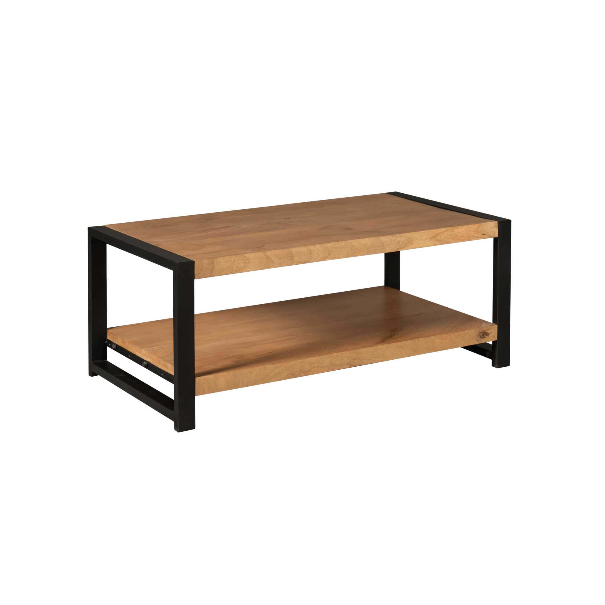 Starfurn Salontafel Boaz met onderblad Naturel Mangohout 110 cm