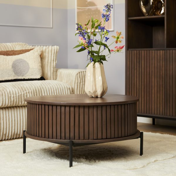 Starfurn Ronde Salontafel Madison Walnoot 80 cm