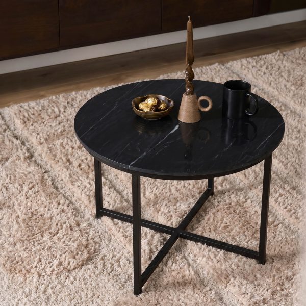 Starfurn Salontafel Collin Zwart Marmer 75 cm