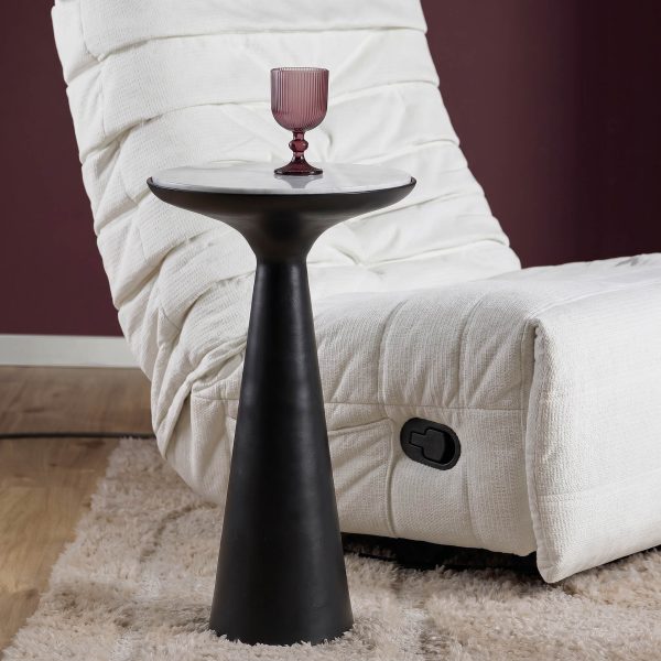 Starfurn Bijzettafel Essy Zwart Marmer & metaal 38 cm