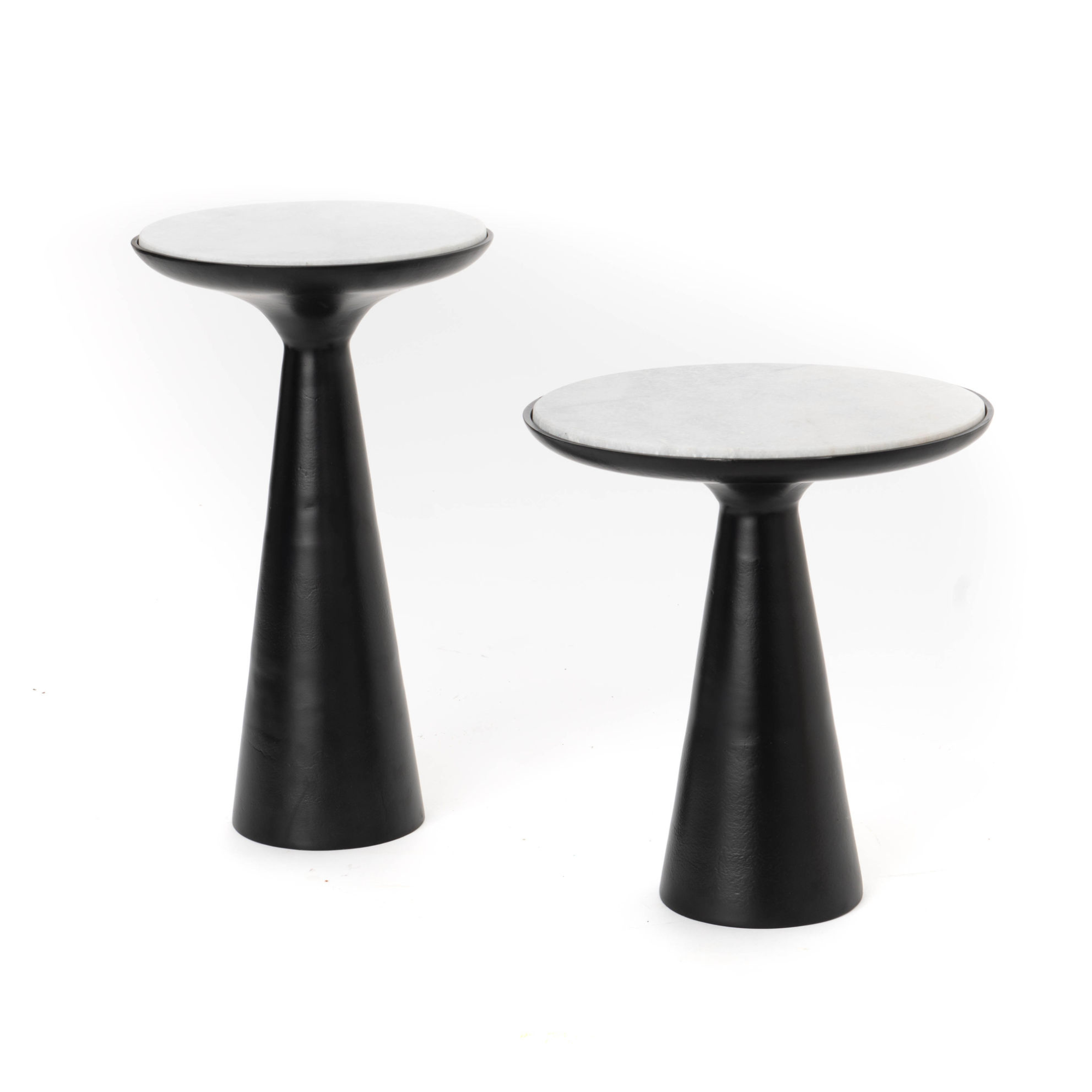 Starfurn Bijzettafel Essy Zwart Marmer & metaal 38 cm