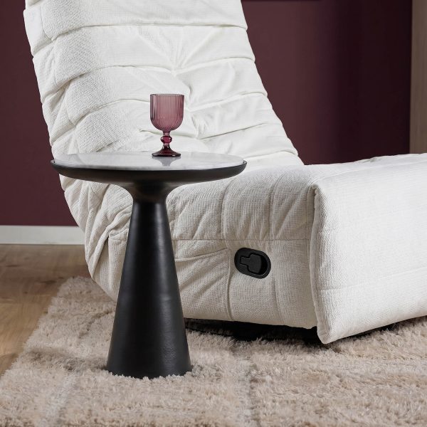 Starfurn Bijzettafel Essy Zwart Marmer & metaal 45 cm