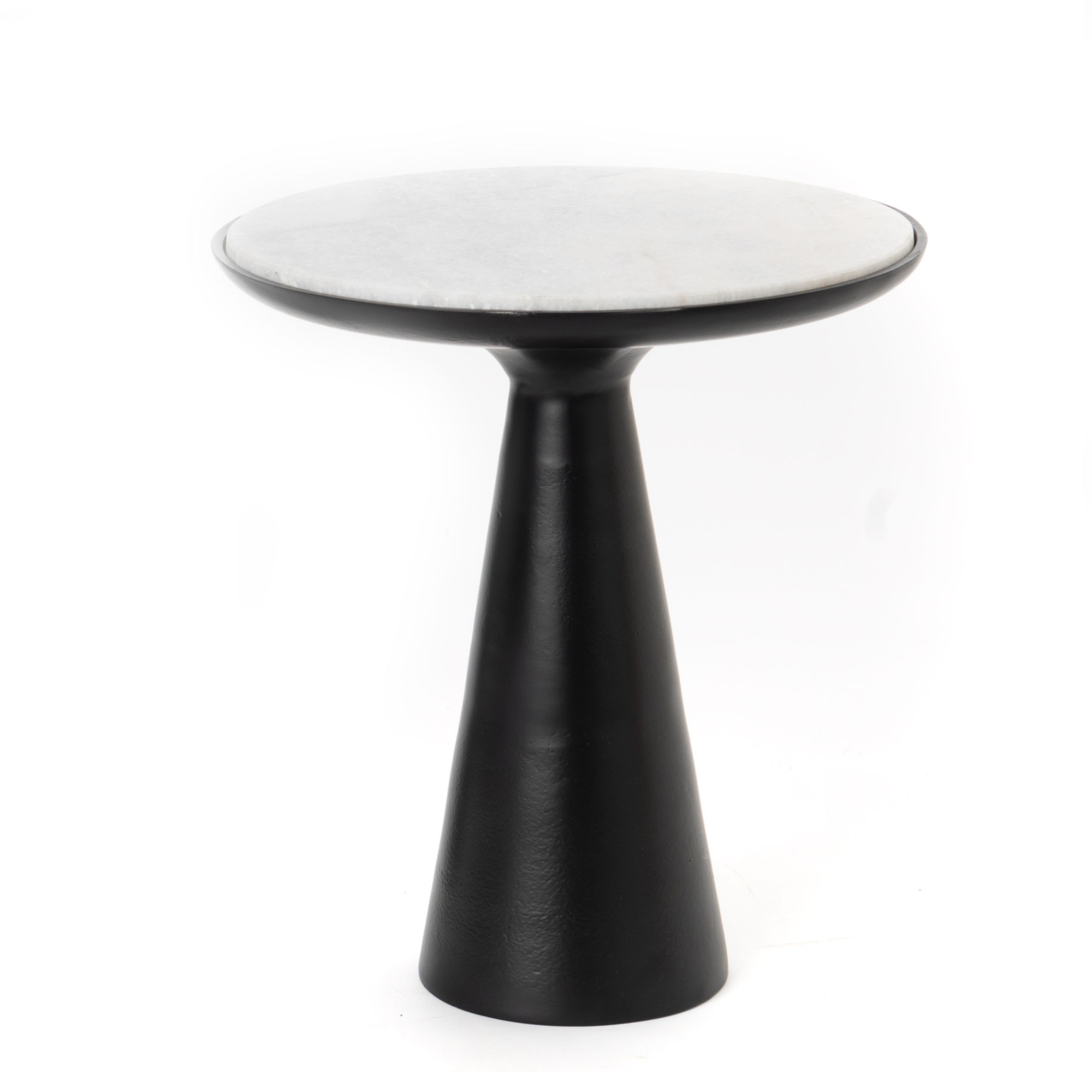 Starfurn Bijzettafel Essy Zwart Marmer & metaal 38 cm