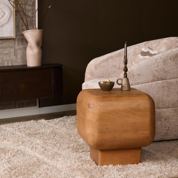 Starfurn Bijzettafel Fedde Naturel Mangohout 45 cm