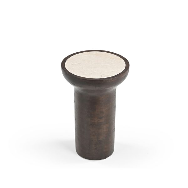 Starfurn Bijzettafel Zoë Bruin Marmer 33 cm