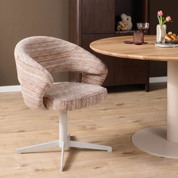Starfurn Draaibare eetkamerstoel Jade Taupe