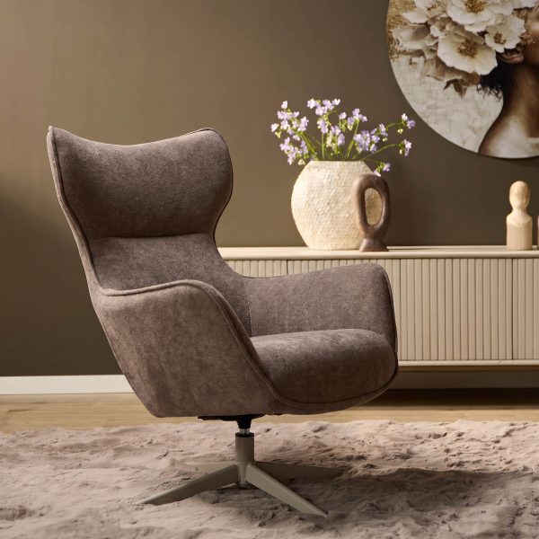 Starfurn Draaibare fauteuil Julia Bruin