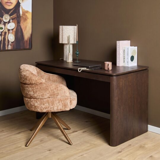 Starfurn Bureau Dallas Bruin Mangohout 130 cm