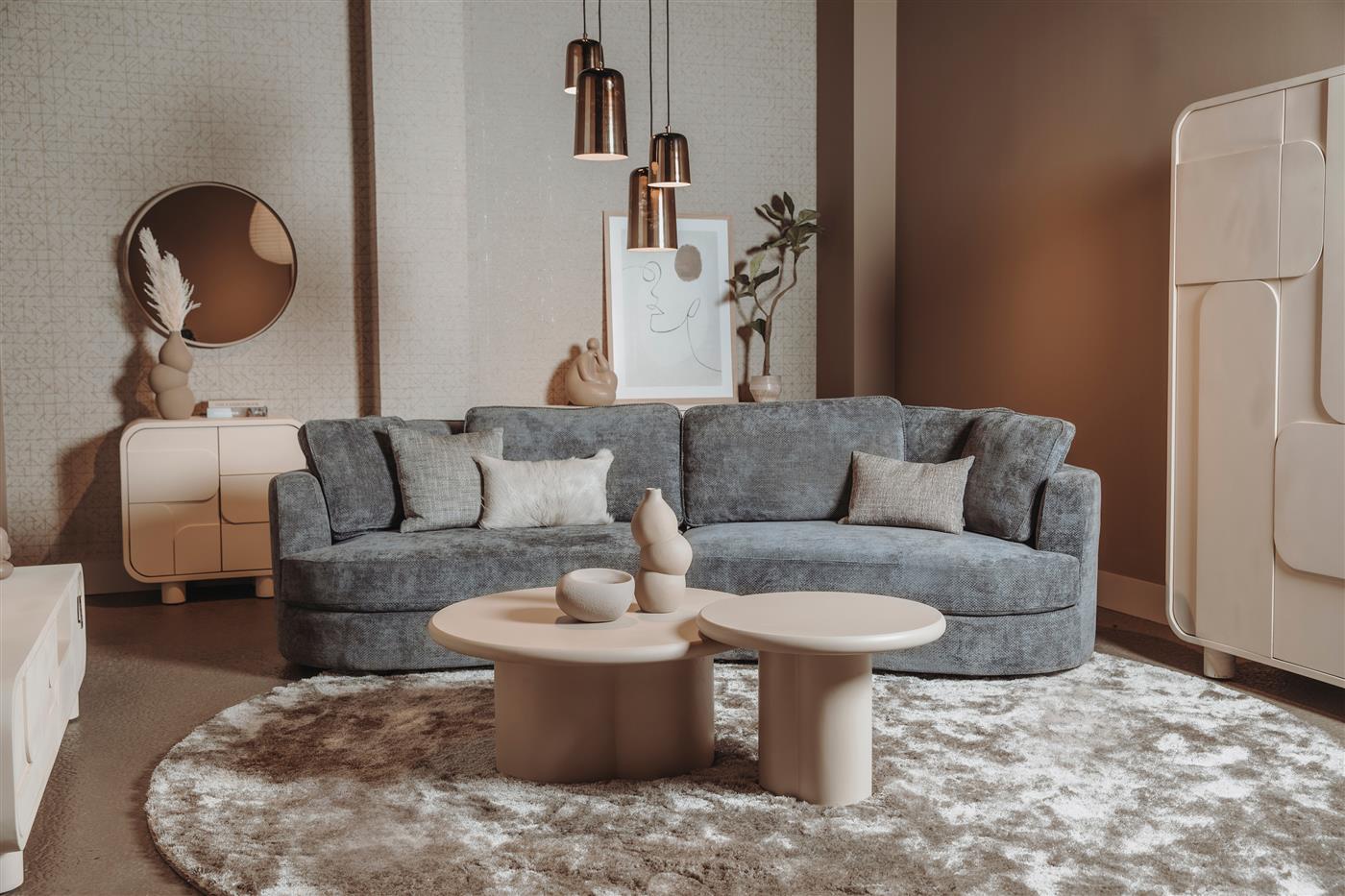 Tower Living Sunderland 3 seater - fabric XS85 19 Light grey