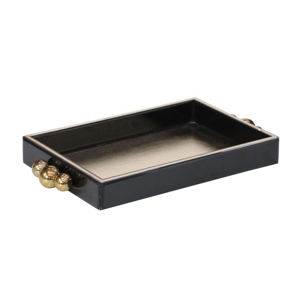 Richmond Interiors Dienblad Liv black/gold