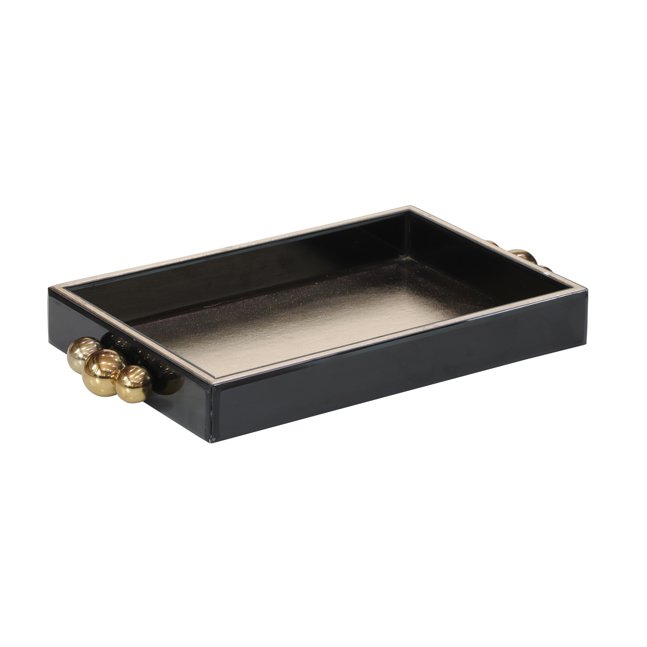 Richmond Interiors Dienblad Liv black/gold