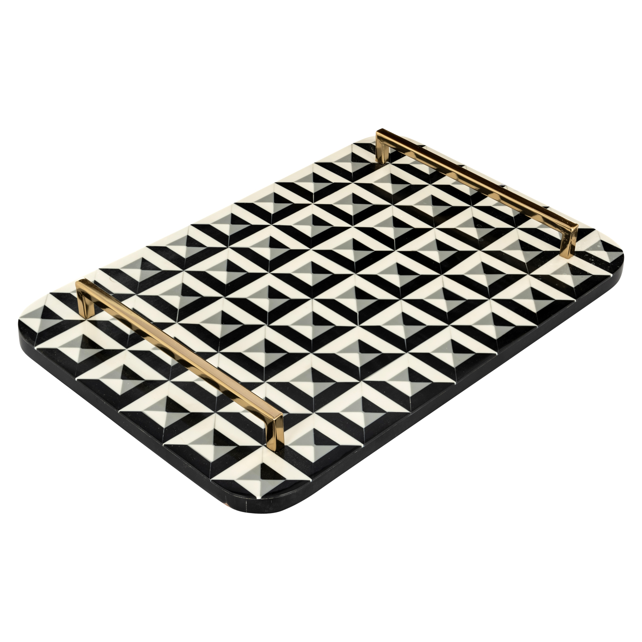 Richmond Interiors Dienblad Birte black/white