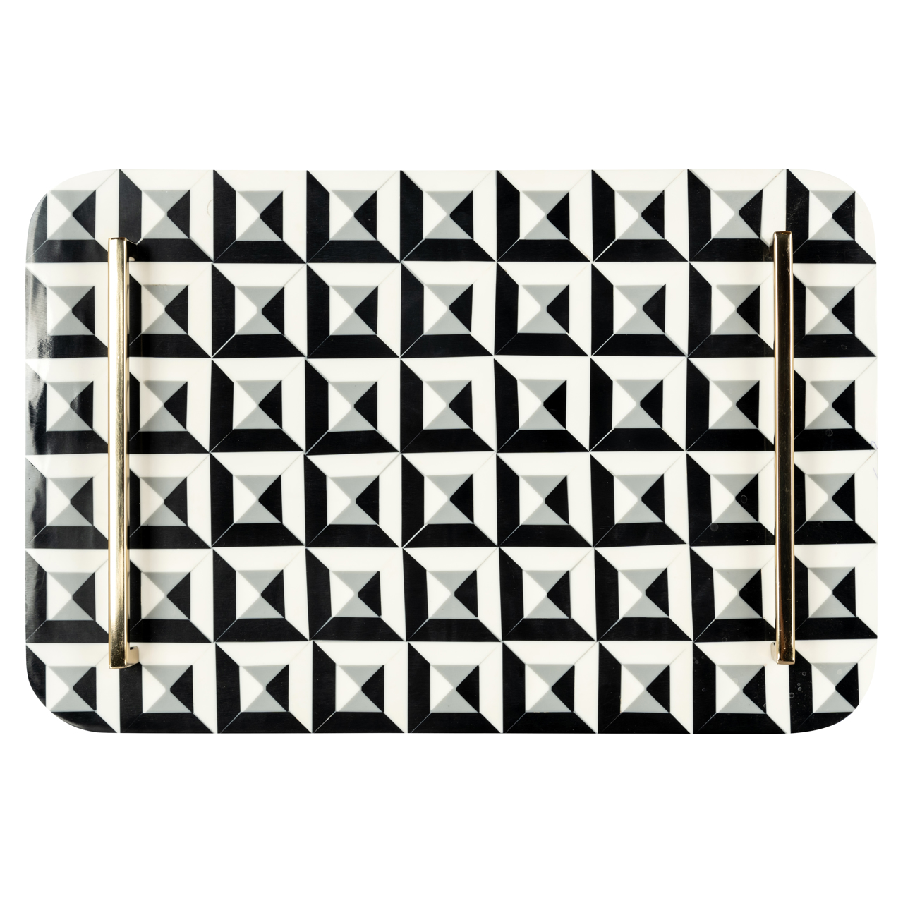 Richmond Interiors Dienblad Birte black/white