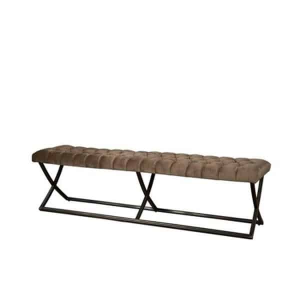 Tower Living Bolton Bankje 155 - fabric Genova Taupe 101