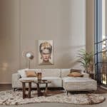 Tower Living Leeds 2 5-AL + Chaise R - Touch 102 Beige